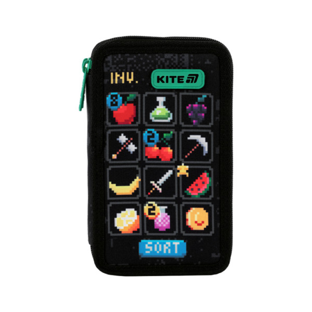 Пенал Kite 623 Pixel Game, , 2 відділення (K25-623-2)