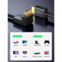 Кабель мультимедійний HDMI M to HDMI M 2.0m 90° corner HD103 black UGREEN (10173)