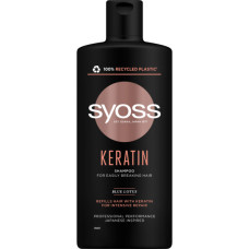 Шампунь Syoss Keratin з Блакитним Лотосом для ламкого волосся 440 мл (9000101277050)