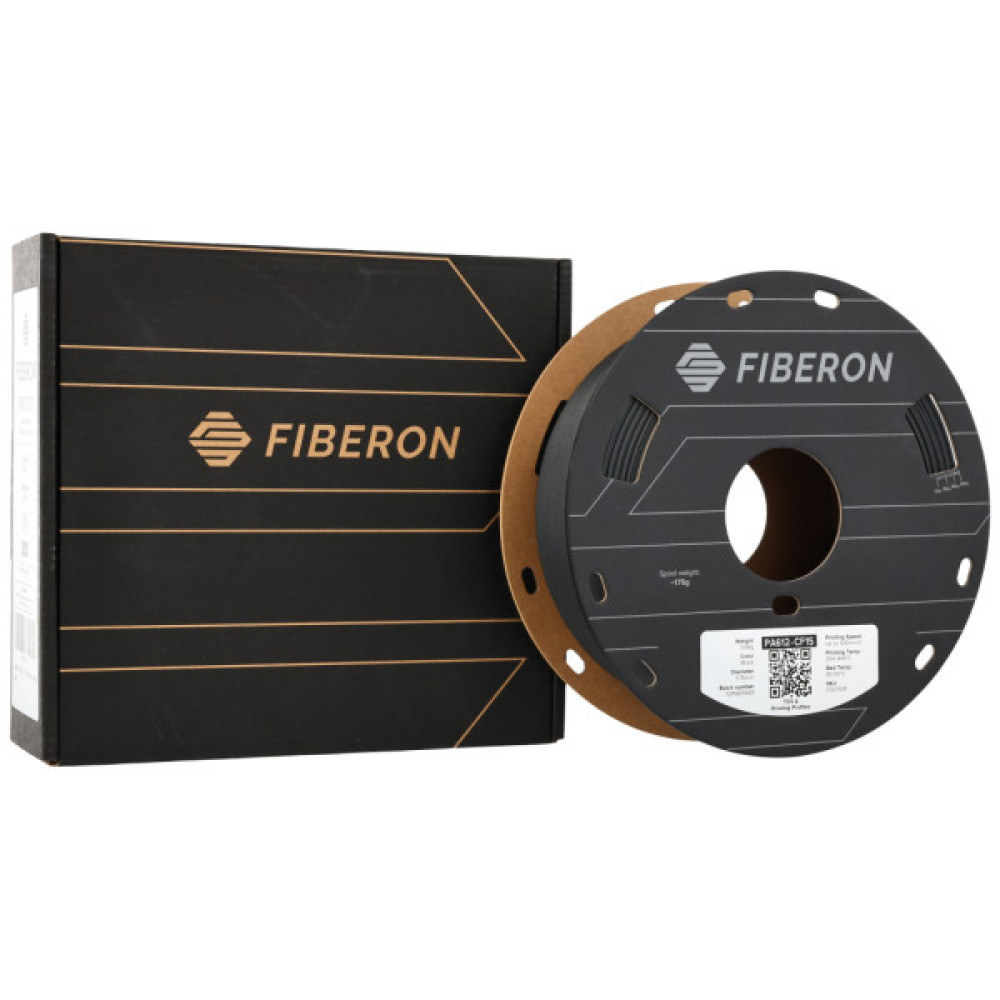 Пластик для 3D-принтера Polymaker Fiberon PA612-CF15 1,75mm 0,5kg BLACK (FG07001)