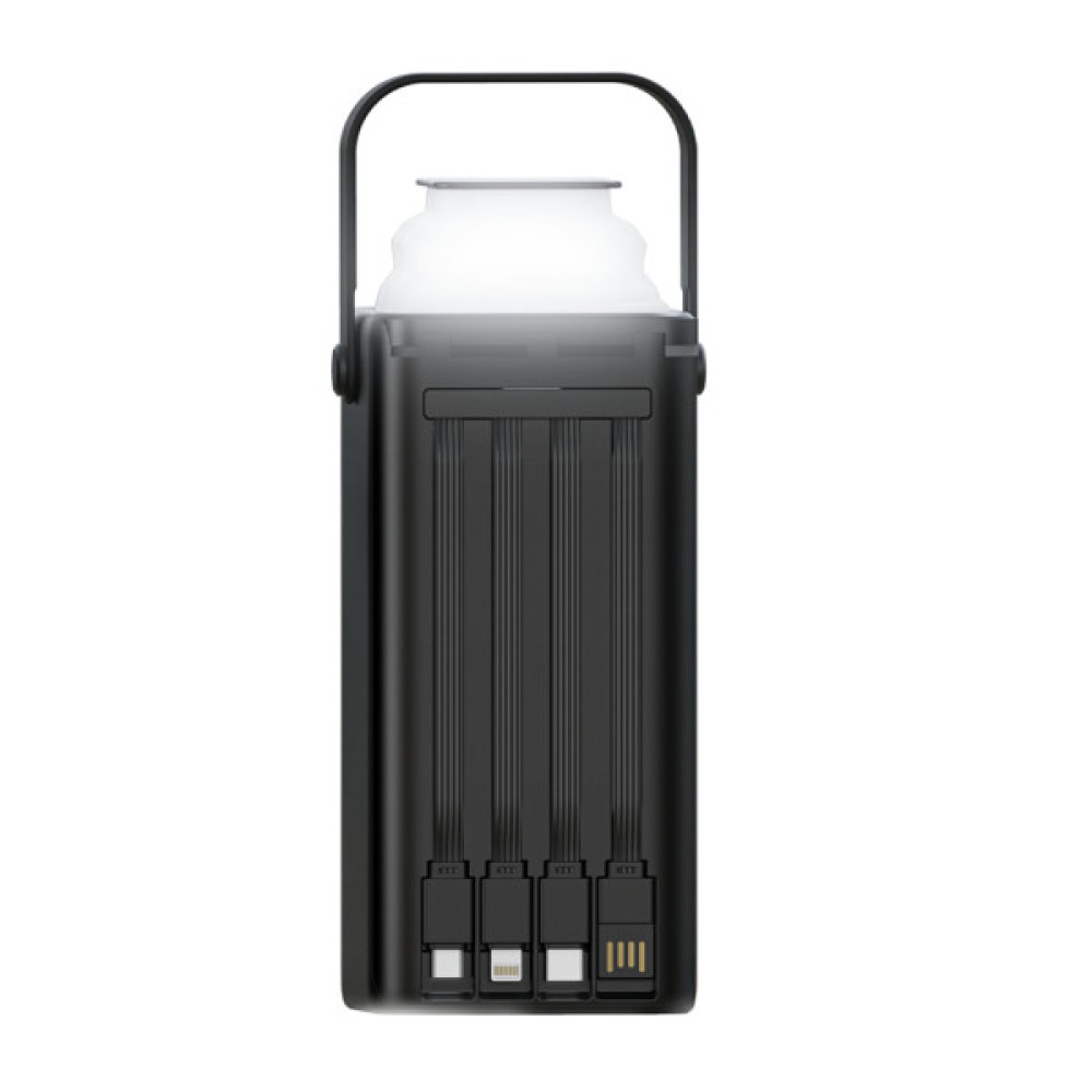 Батарея універсальна XO 30000mAh, PD/20W, QC/22,5W, Lamp, black (XO-PR285)