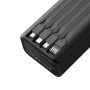 Батарея універсальна XO 30000mAh, PD/20W, QC/22,5W, Lamp, black (XO-PR285)