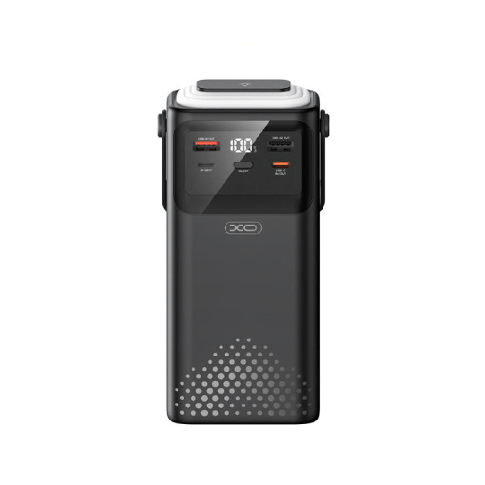 Батарея універсальна XO 30000mAh, PD/20W, QC/22,5W, Lamp, black (XO-PR285)