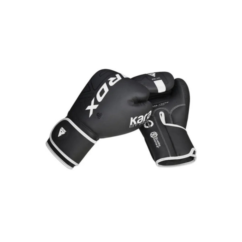 Боксерські рукавички RDX F6 Kara Matte White 12 унцій (BGR-F6MW-12OZ)
