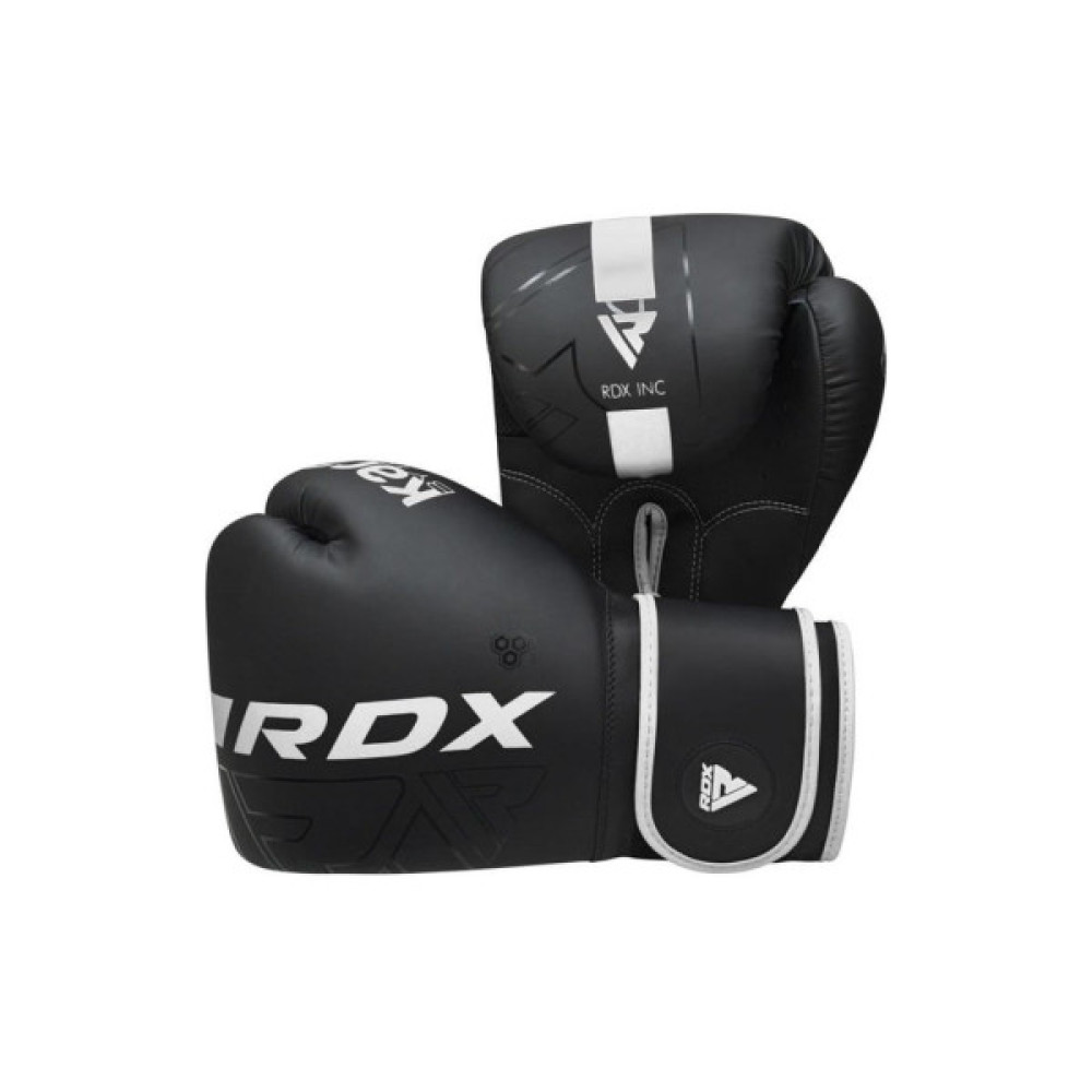 Боксерські рукавички RDX F6 Kara Matte White 8 унцій (BGR-F6MW-8OZ)
