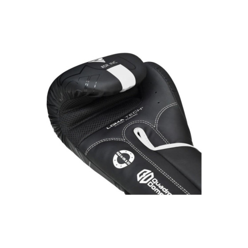 Боксерські рукавички RDX F6 Kara Matte White 8 унцій (BGR-F6MW-8OZ)
