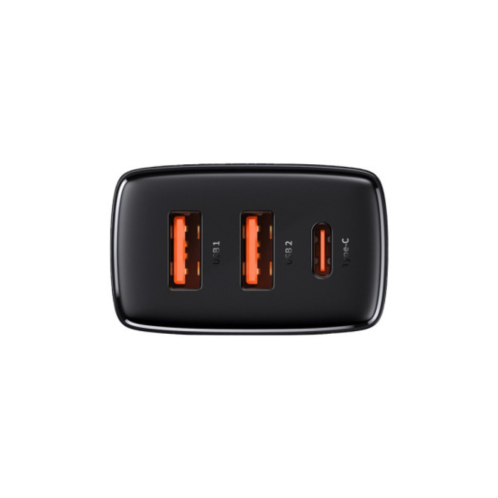 Зарядний пристрій Baseus Compact Quick Charger 2U+C (CCXJ-E01)