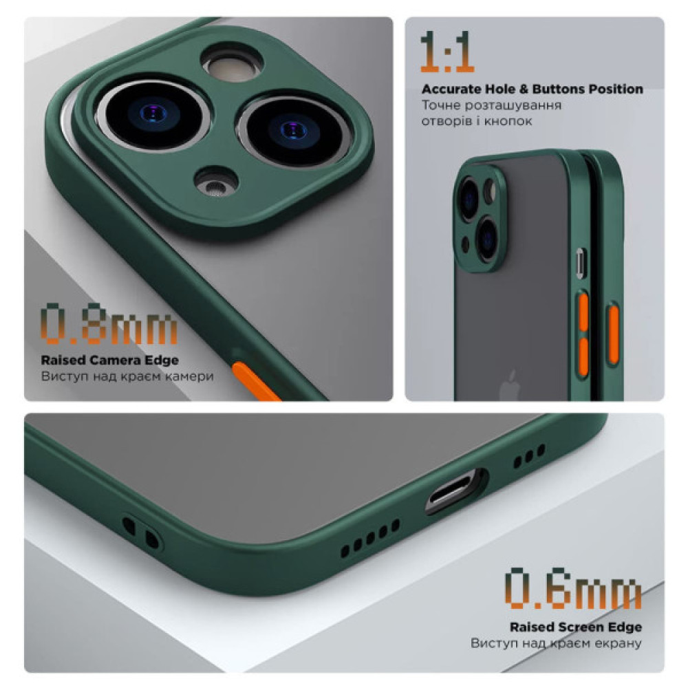 Чохол до мобільного телефона Armorstandart Frosted Matte Xiaomi Redmi Note 13 Pro 4G Dark Green (ARM73143) Чохол до мобільного телефона Armorstandart Frosted Matte Xiaomi Redmi Note 13 Pro 4G Dark Green (ARM73143)