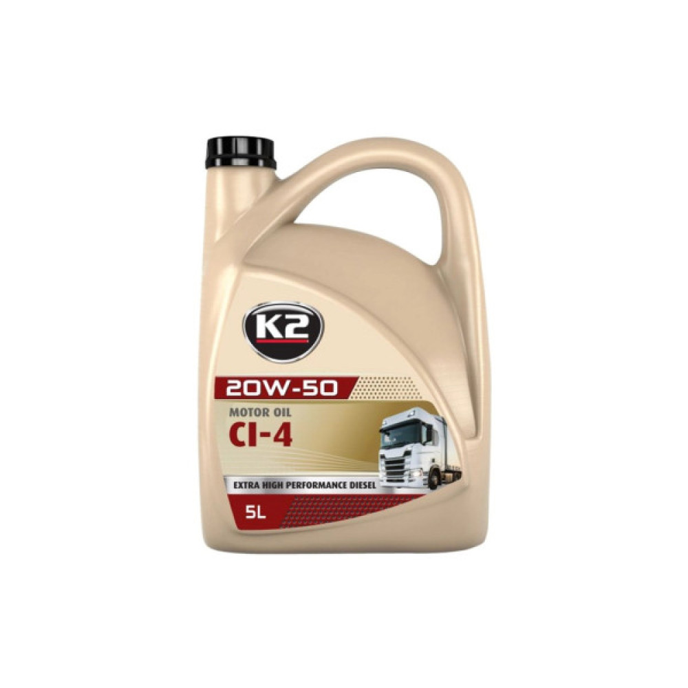 Моторна олива K2 MOTOR OIL 20W-50 CI-4 5 л (O4145E)