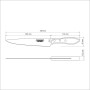 Кухонний ніж Tramontina Barbecue Polywood Meat 203 мм (21190/178)