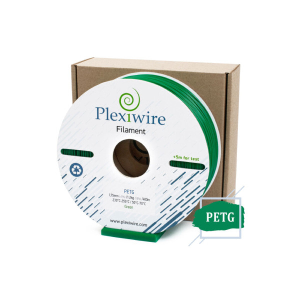 Пластик для 3D-принтера Plexiwire PETG 1.75mm 1.2kg/400m green (PETG-806400)