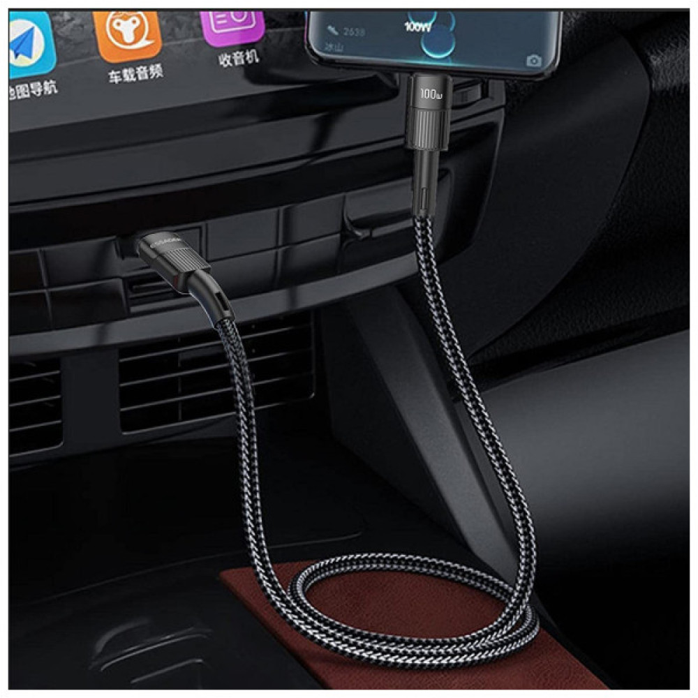 Дата кабель USB-C to USB-C 1.0m 100W black Essager (EXCTT1-XC01)