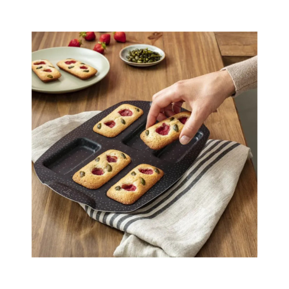 Форма для випікання Tefal PerfectBake, 6 форм, прямокутний, 21х29см, алюміній, коричневий (J5734402)