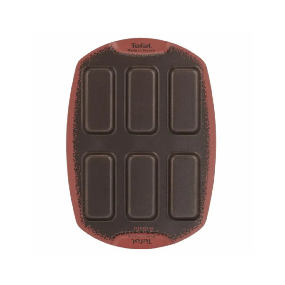 Форма для випікання Tefal PerfectBake, 6 форм, прямокутний, 21х29см, алюміній, коричневий (J5734402)