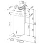 Витяжка Faber купольна, 37см, 1102м.куб/год, Cylindra 2 Ev8 2El Xh890, нерж Витяжка Faber купольна, 37см, 1102м.куб/год, Cylindra 2 Ev8 2El Xh890, нерж