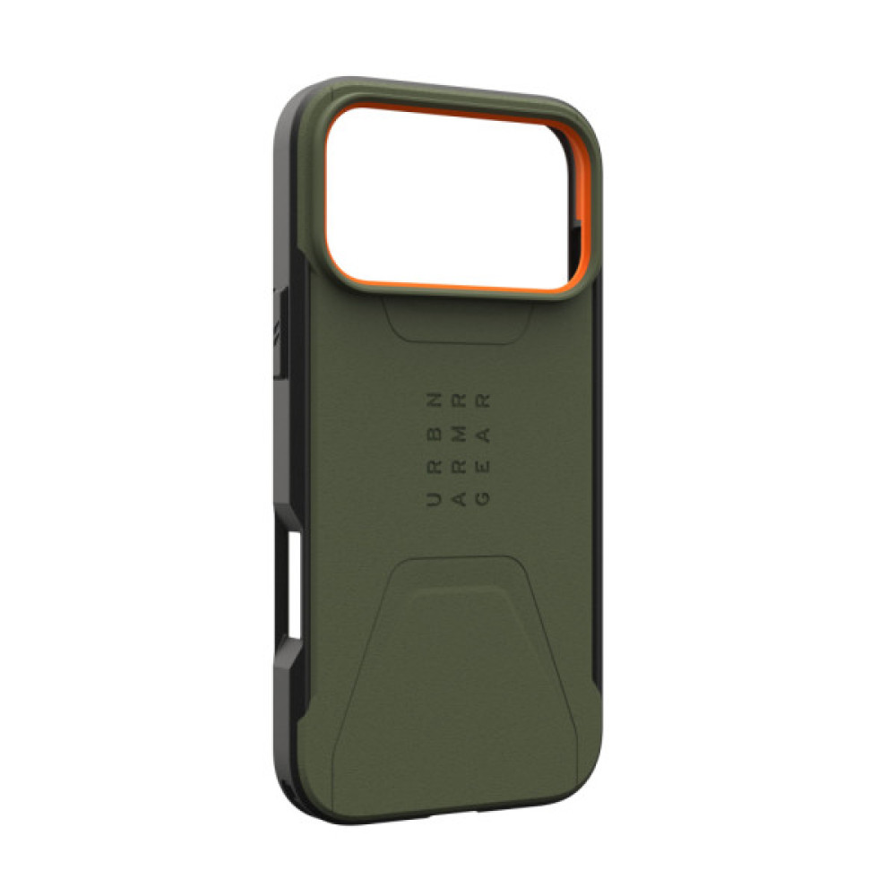 Чохол до мобільного телефона UAG iPhone 17 Pro Max Civilian MagSafe Olive/Orange (114546117297) Чохол до мобільного телефона UAG iPhone 17 Pro Max Civilian MagSafe Olive/Orange (114546117297)