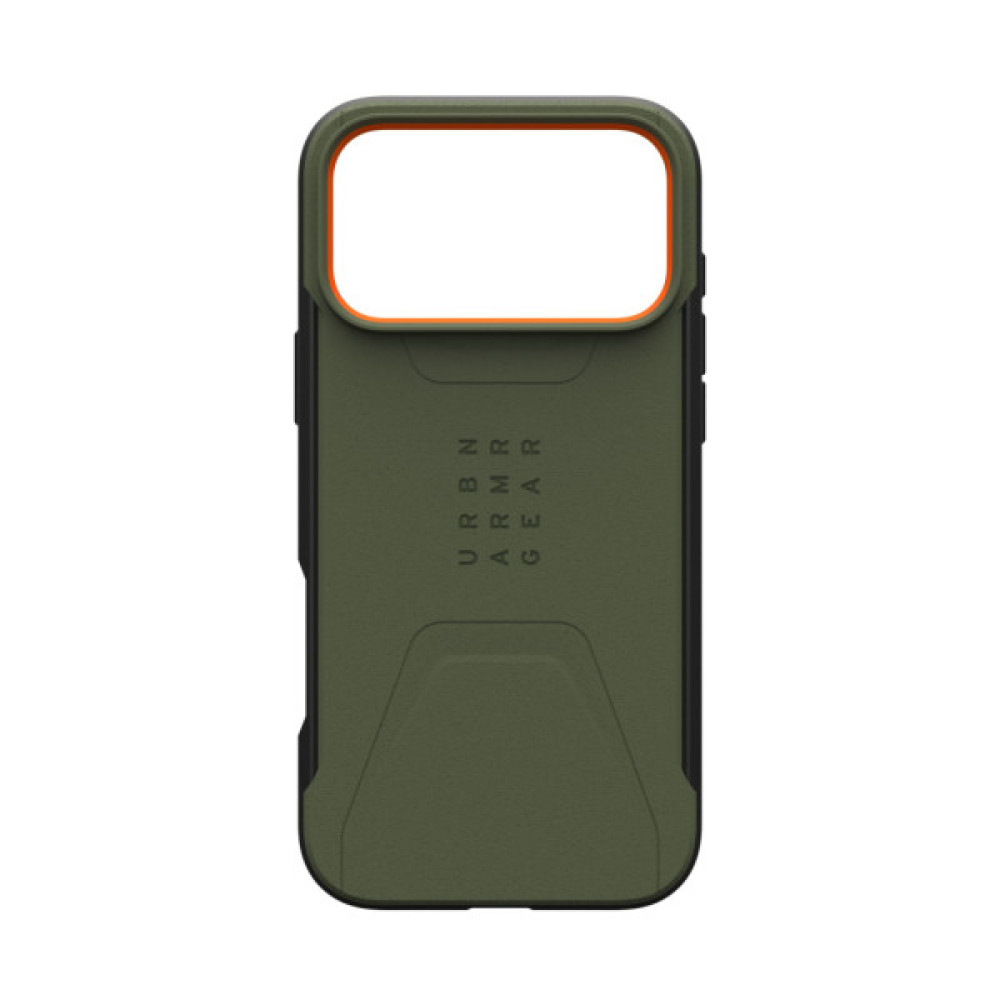 Чохол до мобільного телефона UAG iPhone 17 Pro Max Civilian MagSafe Olive/Orange (114546117297) Чохол до мобільного телефона UAG iPhone 17 Pro Max Civilian MagSafe Olive/Orange (114546117297)