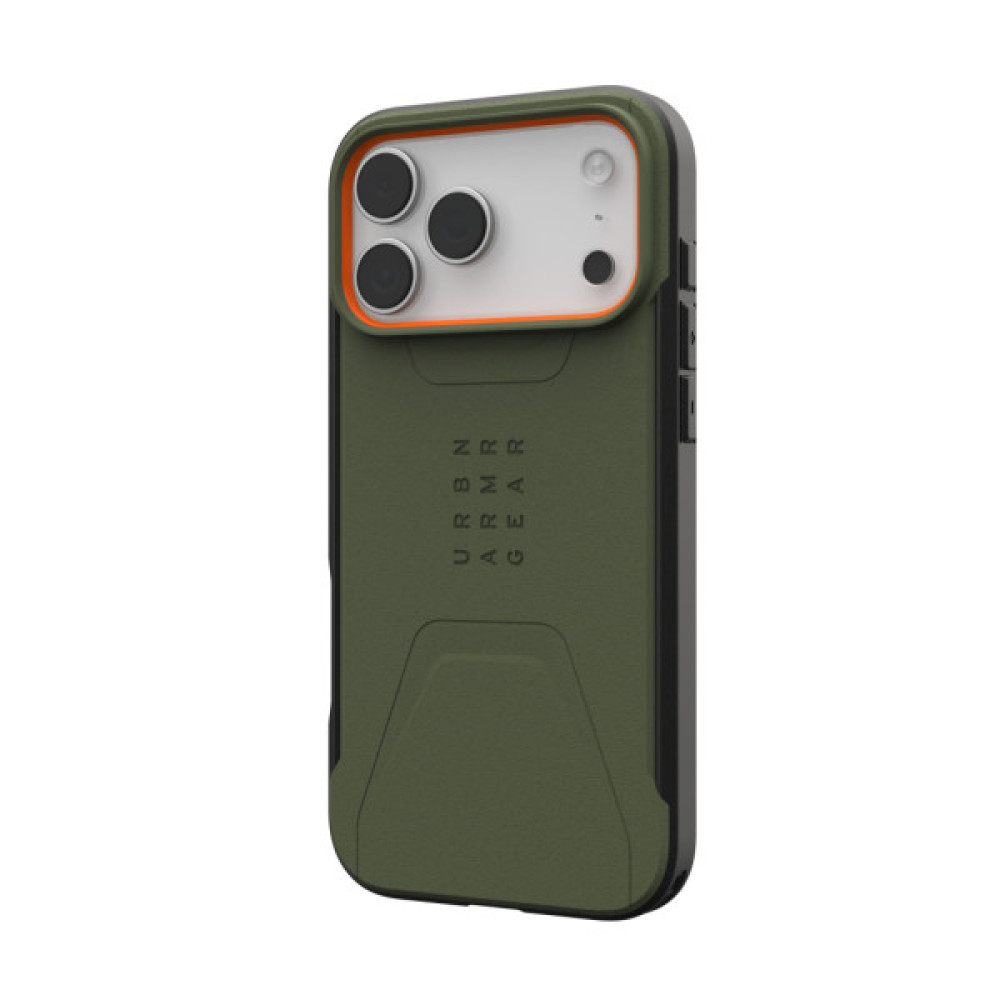 Чохол до мобільного телефона UAG iPhone 17 Pro Max Civilian MagSafe Olive/Orange (114546117297) Чохол до мобільного телефона UAG iPhone 17 Pro Max Civilian MagSafe Olive/Orange (114546117297)