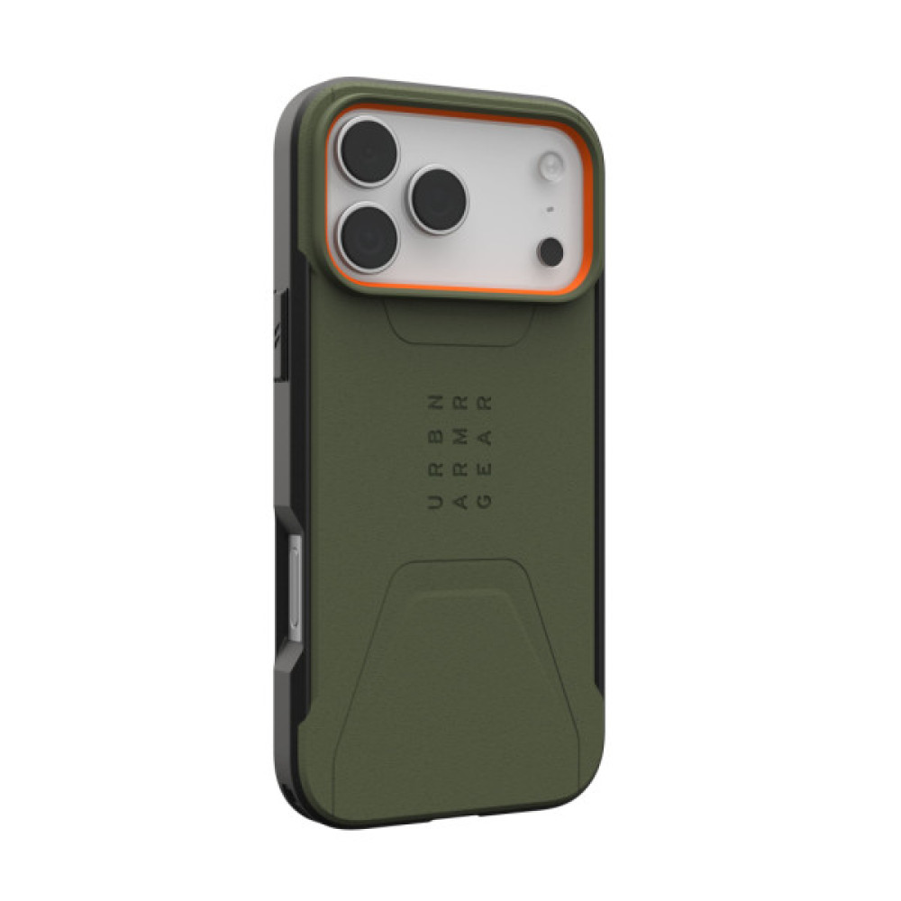 Чохол до мобільного телефона UAG iPhone 17 Pro Max Civilian MagSafe Olive/Orange (114546117297) Чохол до мобільного телефона UAG iPhone 17 Pro Max Civilian MagSafe Olive/Orange (114546117297)