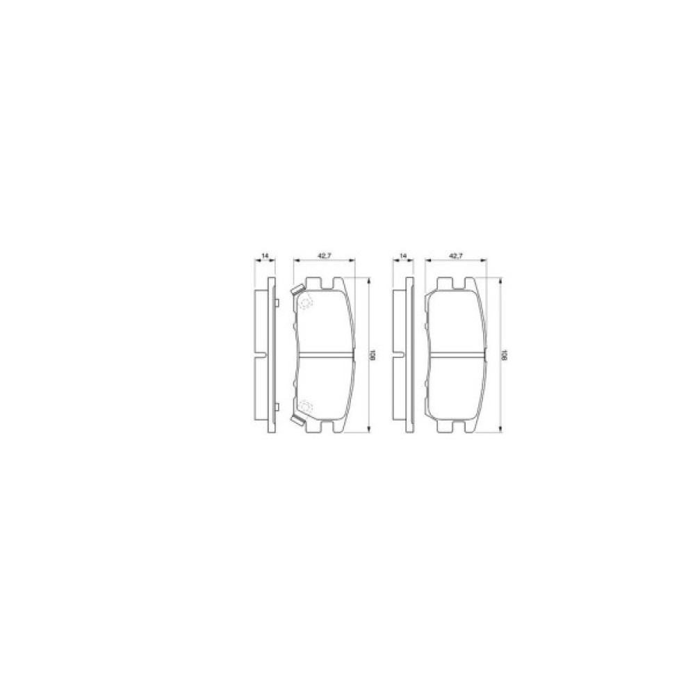Гальмівні колодки Bosch 0 986 461 768