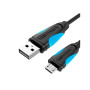 Дата кабель USB 2.0 AM to Micro 5P 0.5m Black Vention (VAS-A08-B050) Дата кабель USB 2.0 AM to Micro 5P 0.5m Black Vention (VAS-A08-B050)