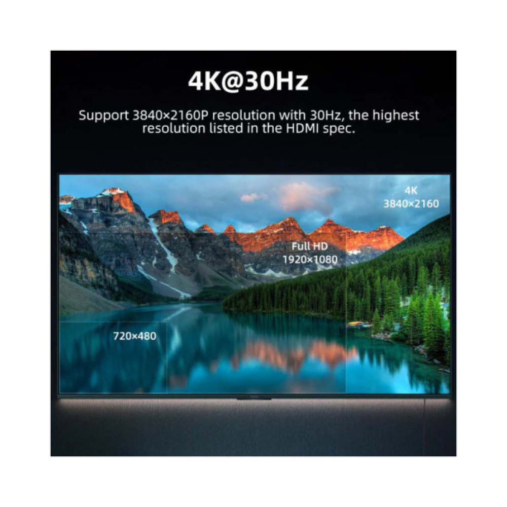 Кабель мультимедійний USB-C to HDMI M 3.0m V1.4 4K30Hz Cabletime (CA915378)