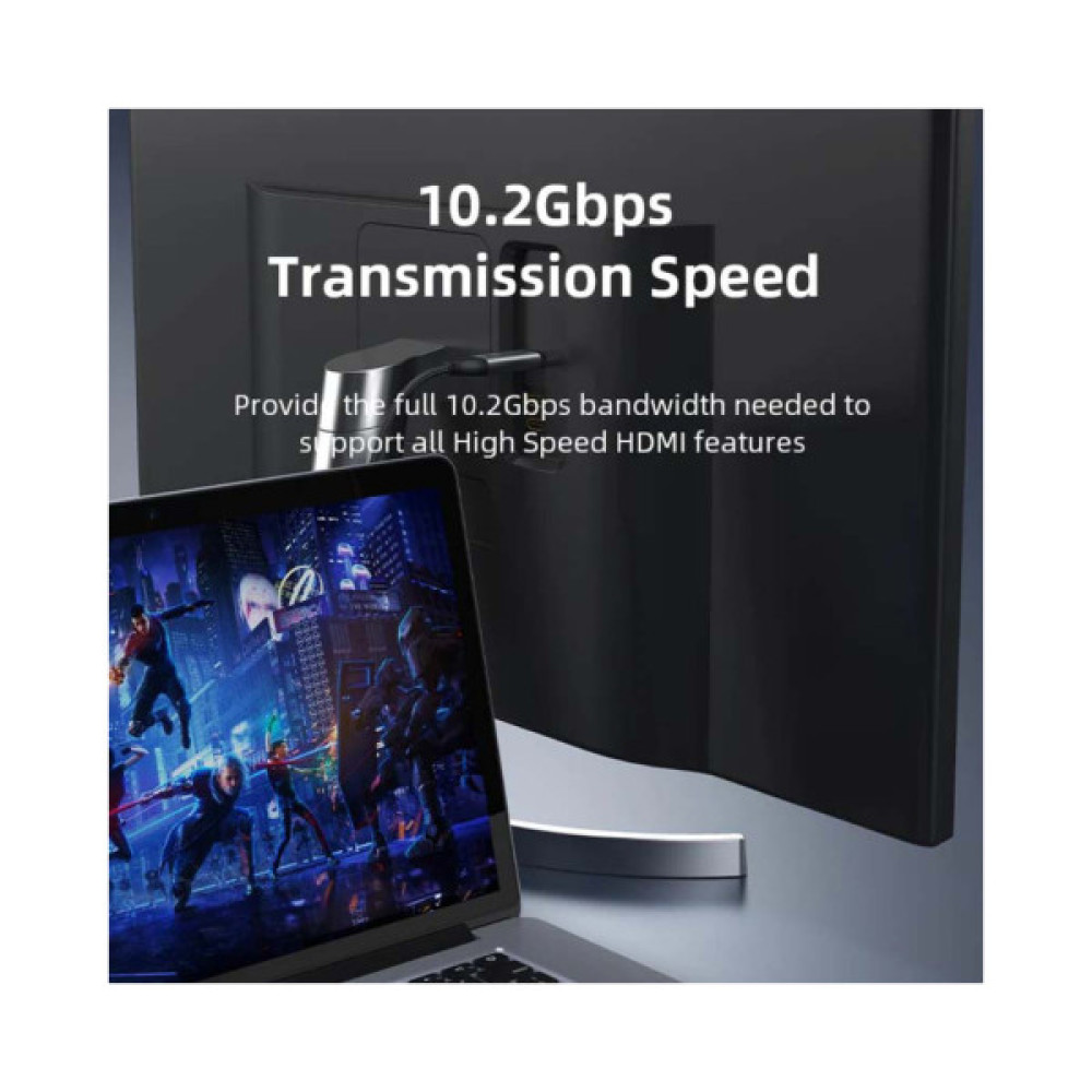 Кабель мультимедійний USB-C to HDMI M 3.0m V1.4 4K30Hz Cabletime (CA915378)