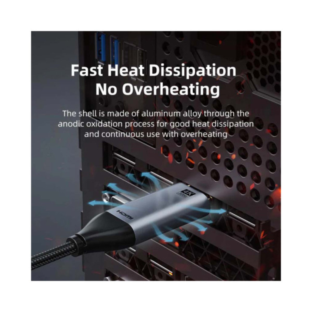 Кабель мультимедійний USB-C to HDMI M 3.0m V1.4 4K30Hz Cabletime (CA915378)