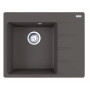 Мийка кухонна Franke Centro, фраграніт, прямокутник, з крилом, 620х500х200мм, чаша - 1, врізна, CNG 611-62 TL, сірий сланець