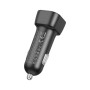 Зарядний пристрій BOROFONE 1xUSB-C PD30W + 1xUSB QC3.0 car adapter black (6941991110818)