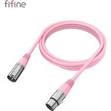 Мікрофонний кабель Fifine XLR Male to Female Pink 1.8 м (L9CP)
