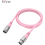 Мікрофонний кабель Fifine XLR Male to Female Pink 1.8 м (L9CP)