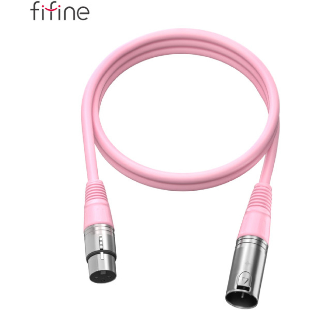 Мікрофонний кабель Fifine XLR Male to Female Pink 1.8 м (L9CP)