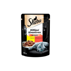 Вологий корм для кішок Sheba cig POU з куркою і яловичиною в соусі 85 г (4770608257088) Вологий корм для кішок Sheba cig POU з куркою і яловичиною в соусі 85 г (4770608257088)