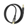 Кабель мультимедійний Lightning to 3.5mm M 1.0m black Black HOCO (6931474791153) Кабель мультимедійний Lightning to 3.5mm M 1.0m black Black HOCO (6931474791153)