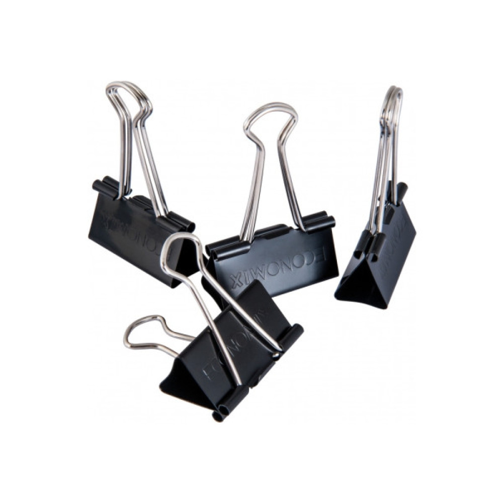 Біндер металевий Economix 25 мм 12 шт (E41005)