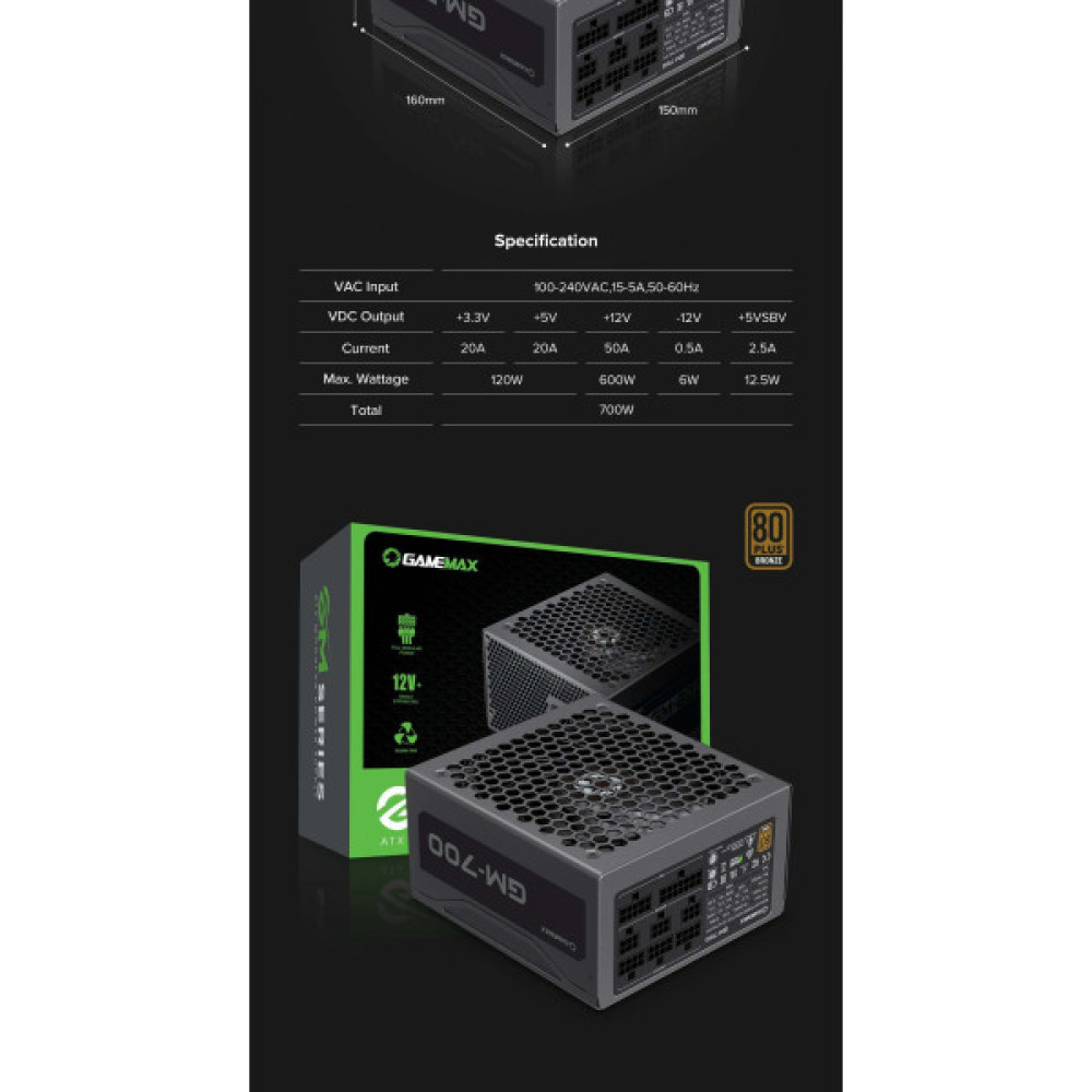 GAMEMAX GM-700 Modular  (GM-700  Modular )
