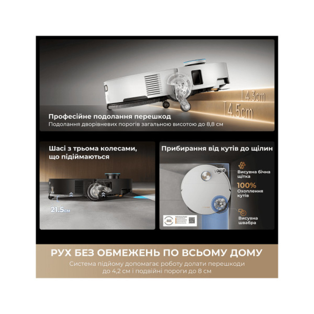 Пилосос Dreame Bot X60 Ultra Complete White (RLX87DE-wh)