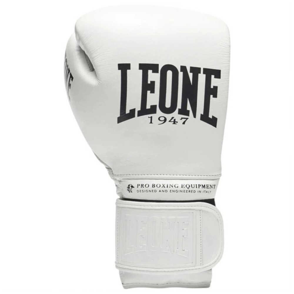 Боксерські рукавички Leone GN111 The Greatest White 16 унцій (бинти в комплекті) (GN111_White_16oz)