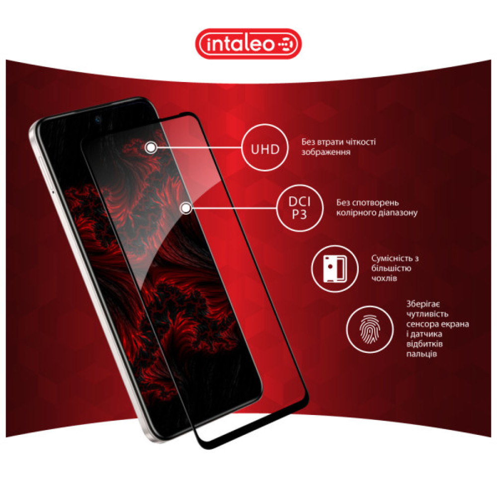 Скло захисне Intaleo Full Glue Infinix Hot 50 Pro Black (1283126598692)