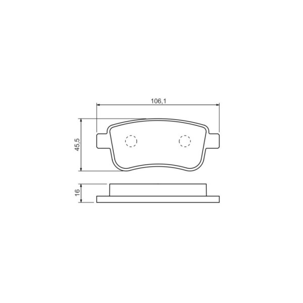 Гальмівні колодки Bosch 0 986 494 452 Гальмівні колодки Bosch 0 986 494 452
