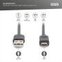 Кабель DIGITUS USB-A > USB-C заряджання/синхронізації, USB 2.0, M/M, 3м, чорний