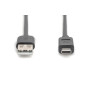 Кабель DIGITUS USB-A > USB-C заряджання/синхронізації, USB 2.0, M/M, 3м, чорний