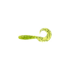 Силікон рибальський FishUP Fancy Grub 1" 055 - Chartreuse/Black (12шт/уп) (1862.02.28)