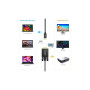 Кабель мультимедійний USB-C to VGA M 1.8m black Choetech (XCV-1801-BK)