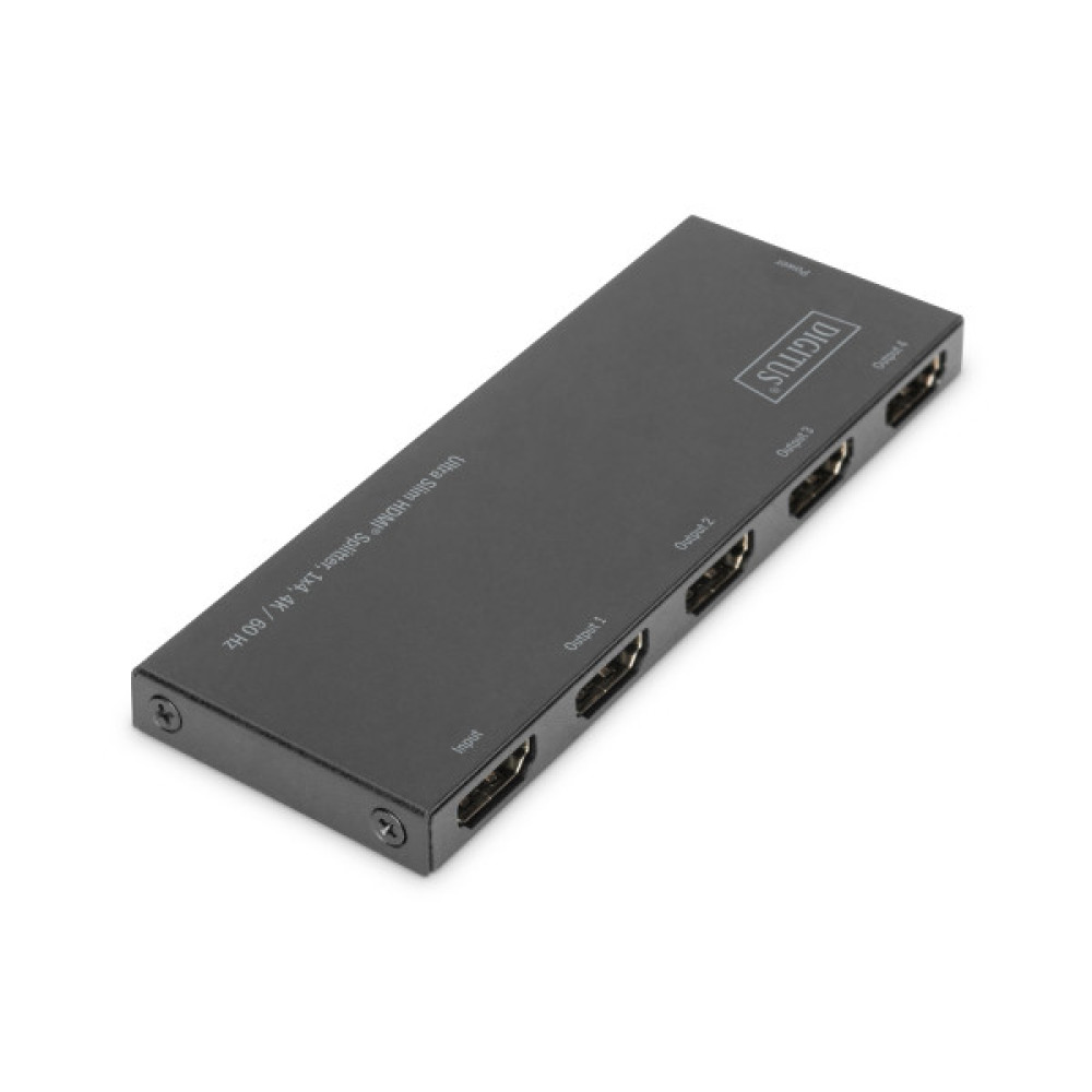 Відеосплітер DIGITUS HDMI (INx1 - OUTx4), 4K, Ultra Slim