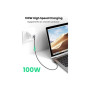 Дата кабель USB-C to USB-C 2.0m 5A 100W US335 90-degree Space Gray Ugreen (70698) Дата кабель USB-C to USB-C 2.0m 5A 100W US335 90-degree Space Gray Ugreen (70698)