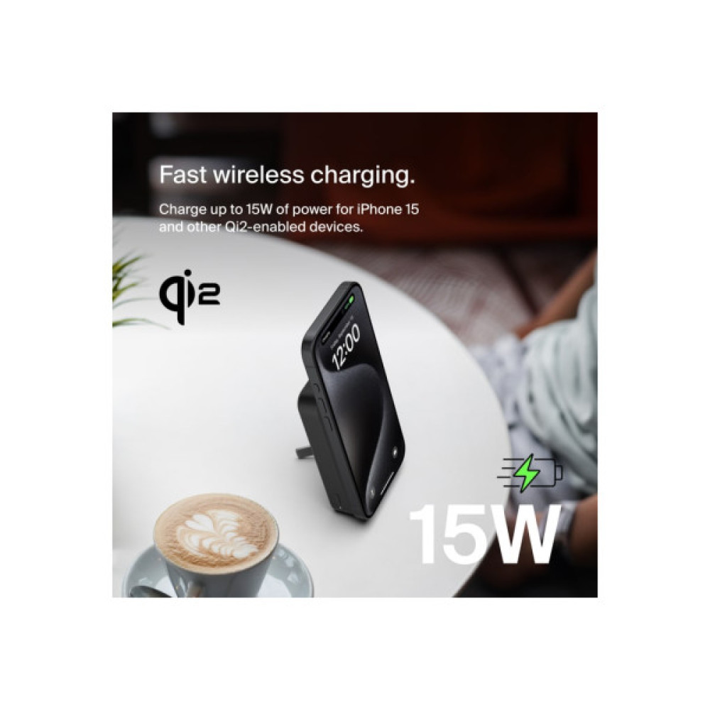 Батарея універсальна Belkin 10000mAh MagSafe Wireless Qi2 Black (BPD008BTBK)