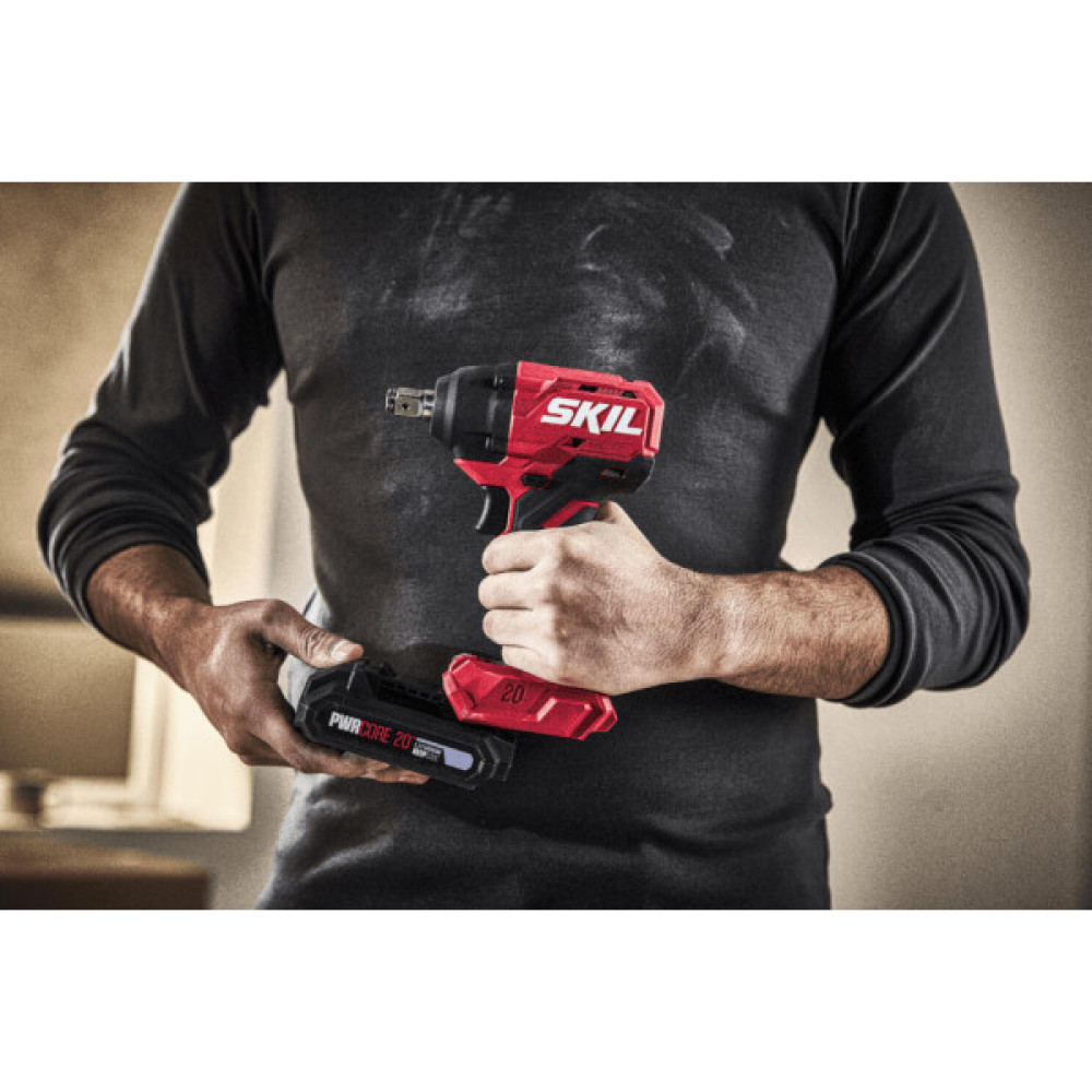 Гайковерт ударний SKIL 3241 CA 20В 500Нм 3350об/хв 1кг без АКБ та ЗП
