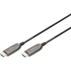 Кабель мультимедійний HDMI M to HDMI M 20m 8K AOC hybrid-fiber black Digitus (AK-330126-200-S)
